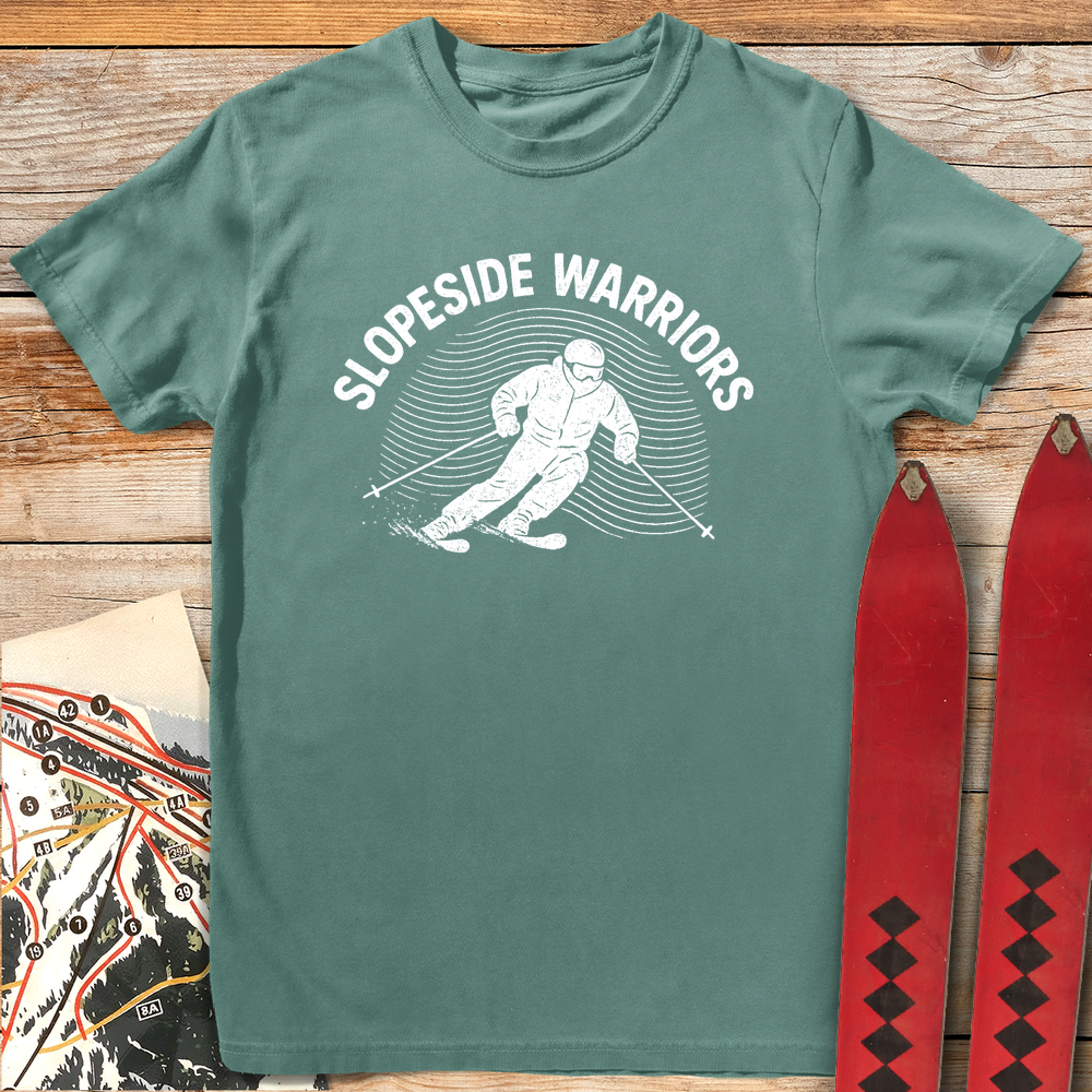 799 Slopeside Warriors White - Light Green