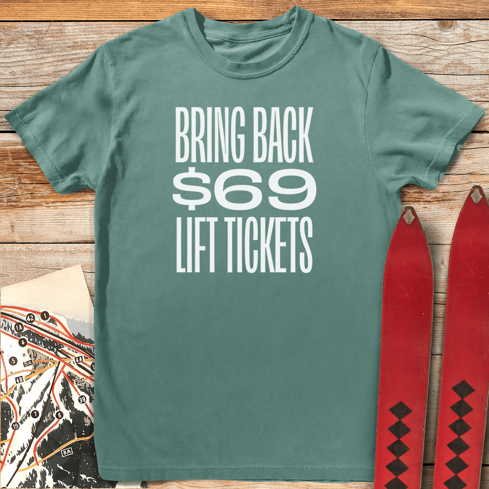 922 69 Lift Tickets White - Light Green