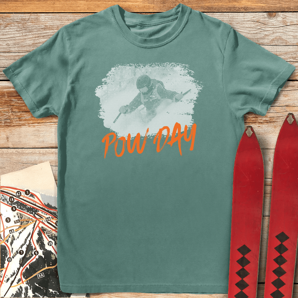914 Pow Day White - Light Green