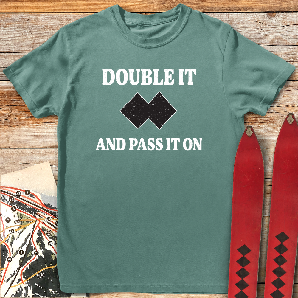 943 Double And Pass White - Light Green