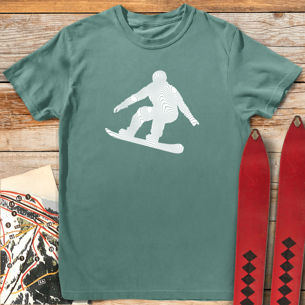 1037 Topo Snowboard White - Light Green