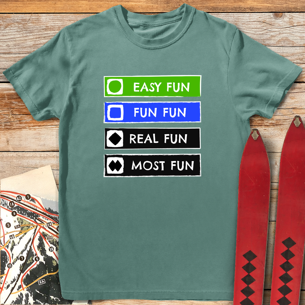 1077 Fun Signs White - Light Green