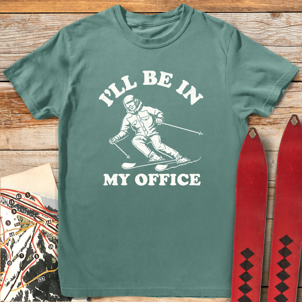 1083 In My Office White - Light Green