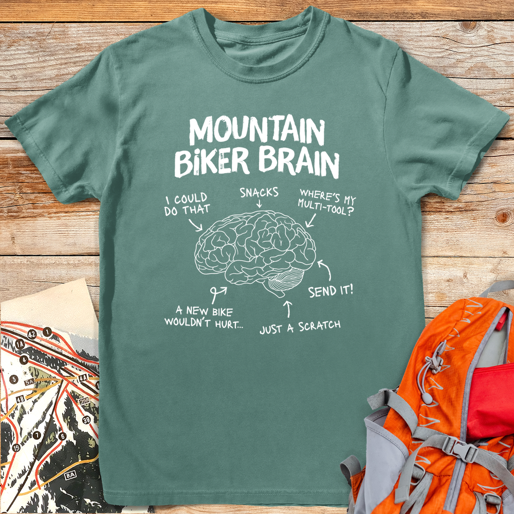 1195 Mtb Brain White - Light Green