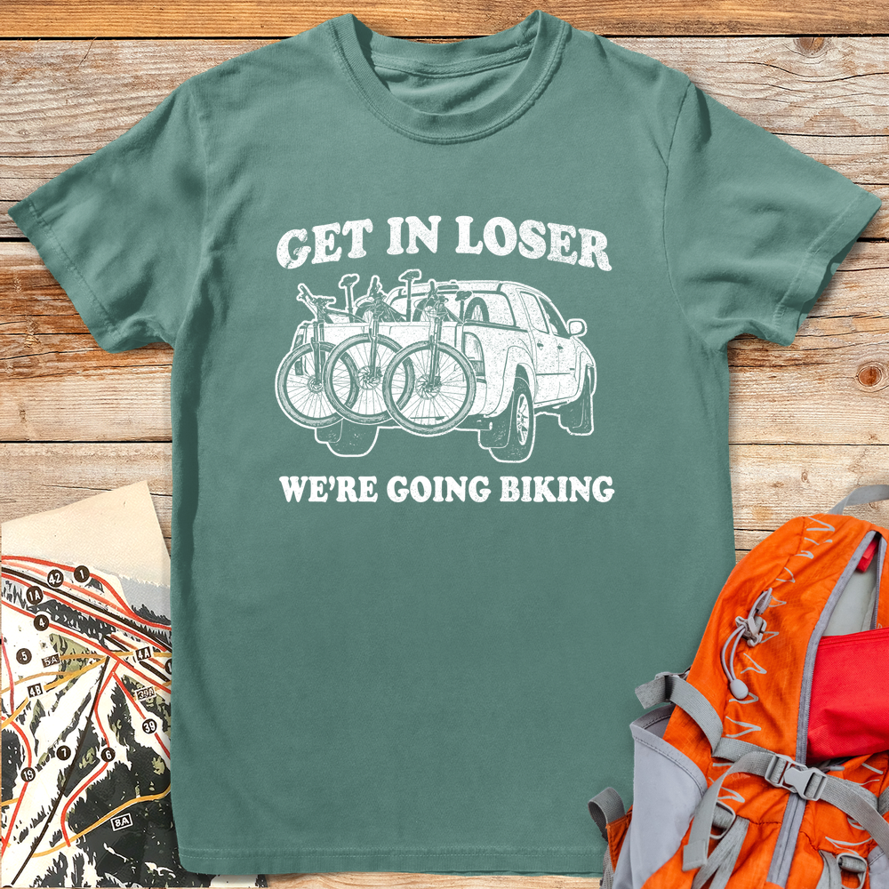 1192 Get In Loser Bike White - Light Green