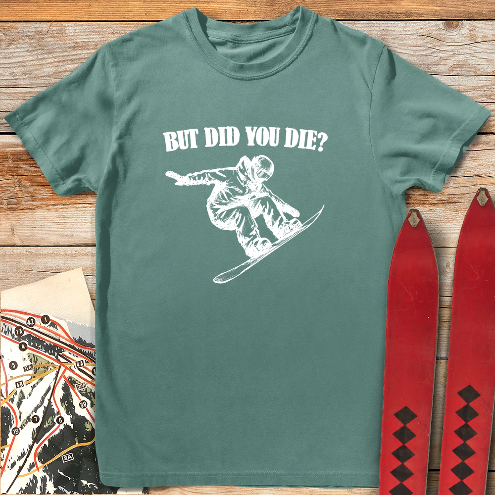1208 Did You Die Snowboard White - Light Green