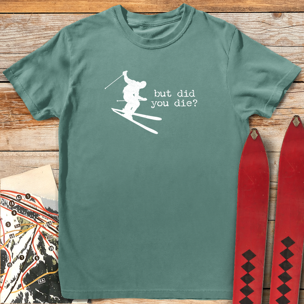 1203 Did You Die Ski White - Light Green