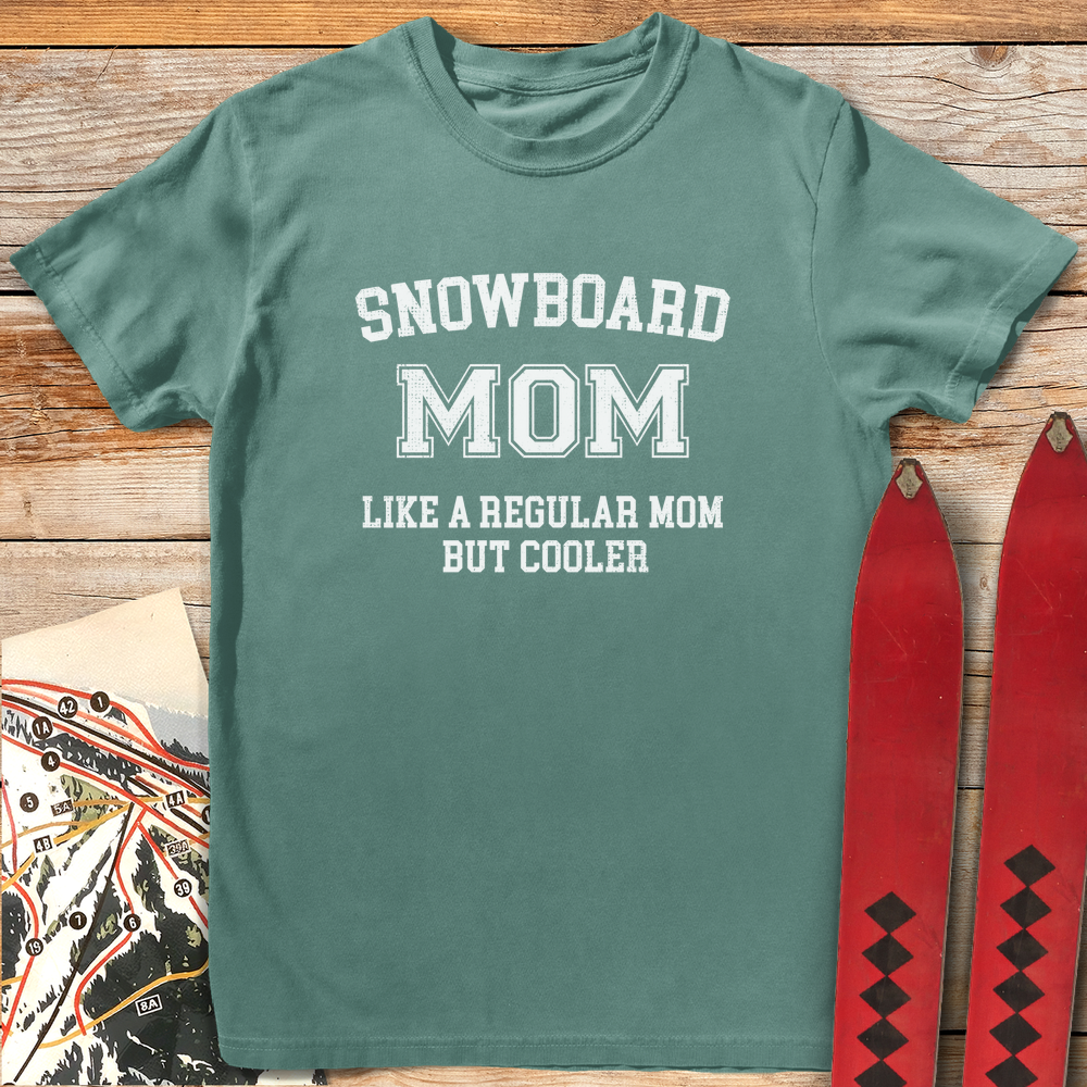 1249 Varsity Snowboard Mom White - Light Green