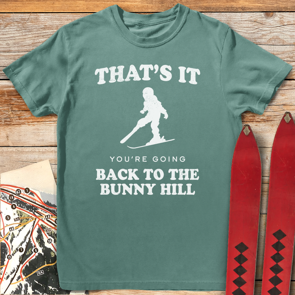 1263 Back To Bunny Hill White - Light Green