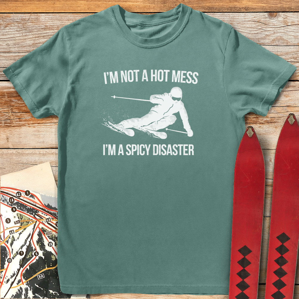 1276 Spicy Disaster Ski White - Light Green