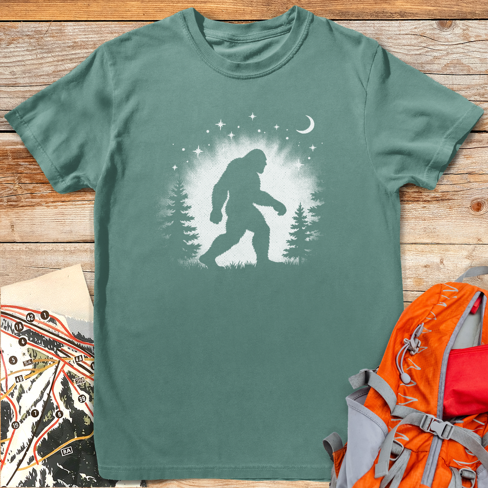 1292 Squatch Silhouette - Light Green