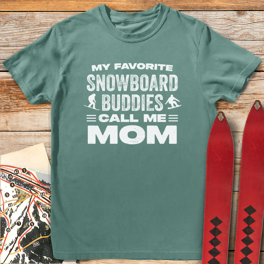 1283 Snowboard Buddy Mom White - Light Green