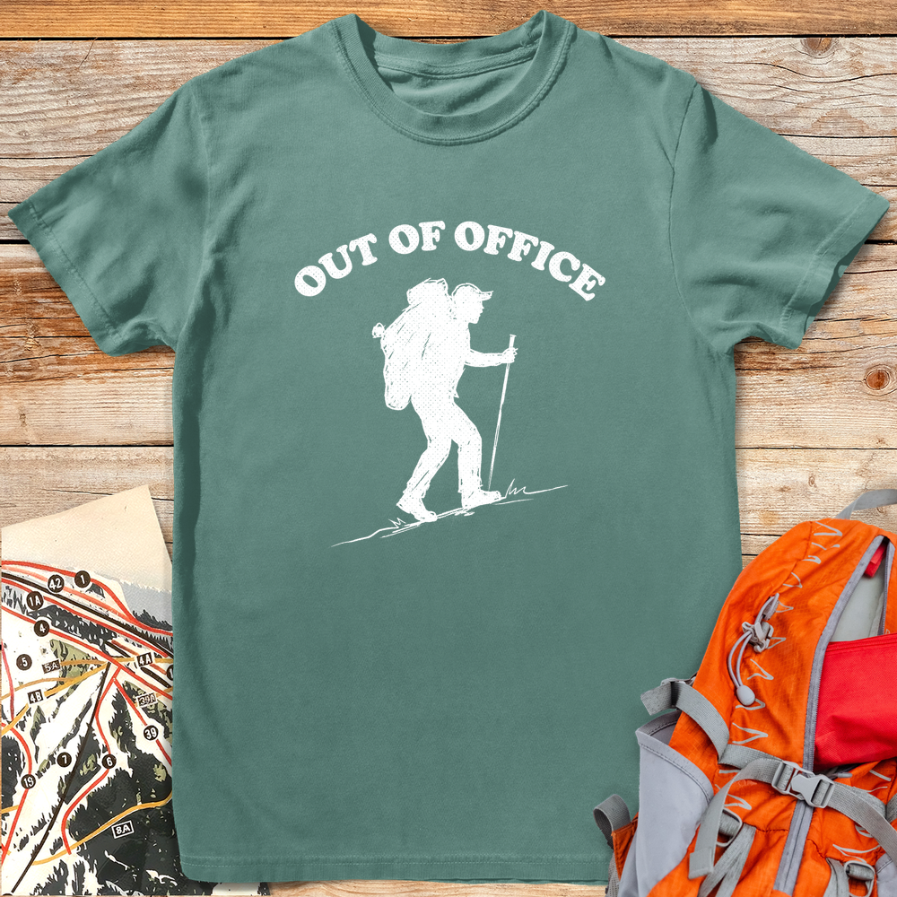 1311 Out Of Office Hiker White - Light Green