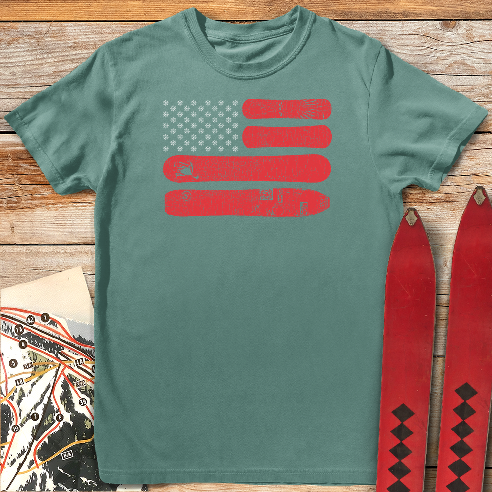 1320 American Snowboarder - Light Green