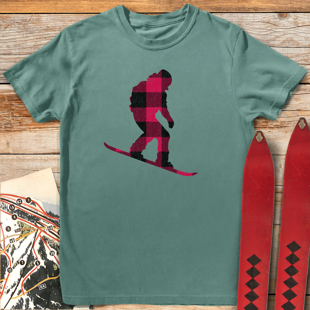 1333 Buffalo Plaid Snowboard - Light Green