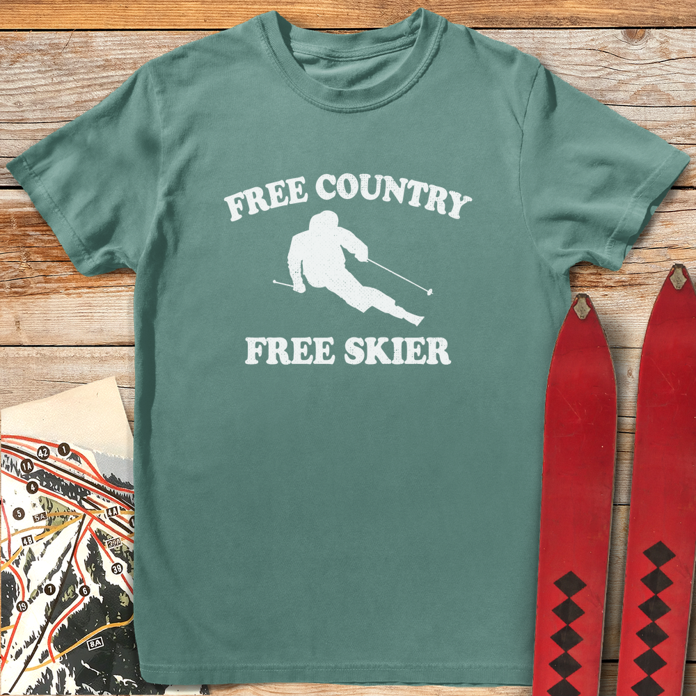 1335 Free Country Skier White - Light Green