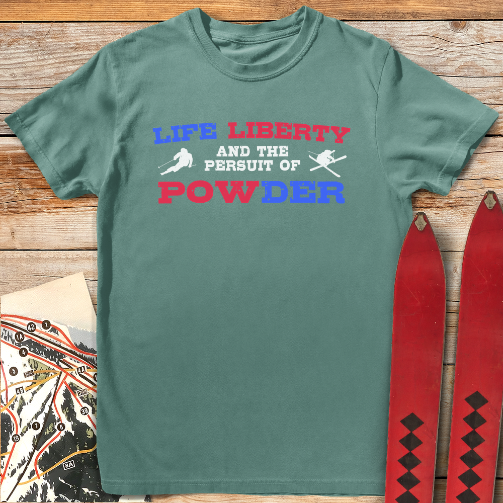 1387 Life Liberty Powder White - Light Green