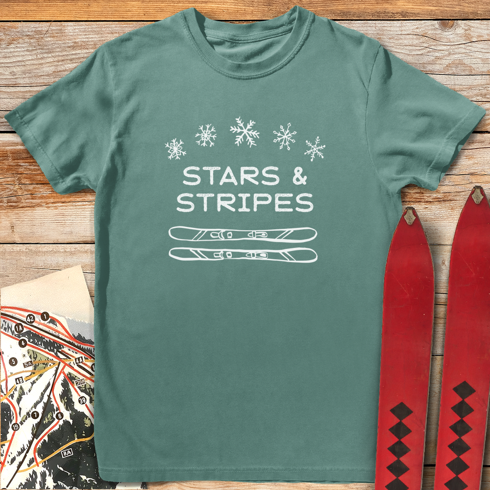 1389 Stars And Stripes White - Light Green