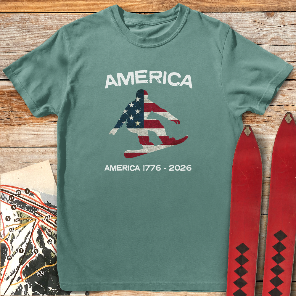 1423 Snowboard Usa Flag 250 White - Light Green