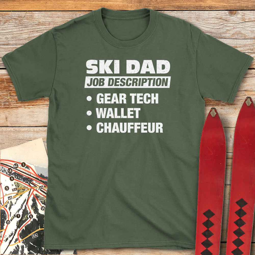 560 Ski Dad Job White - Military Green