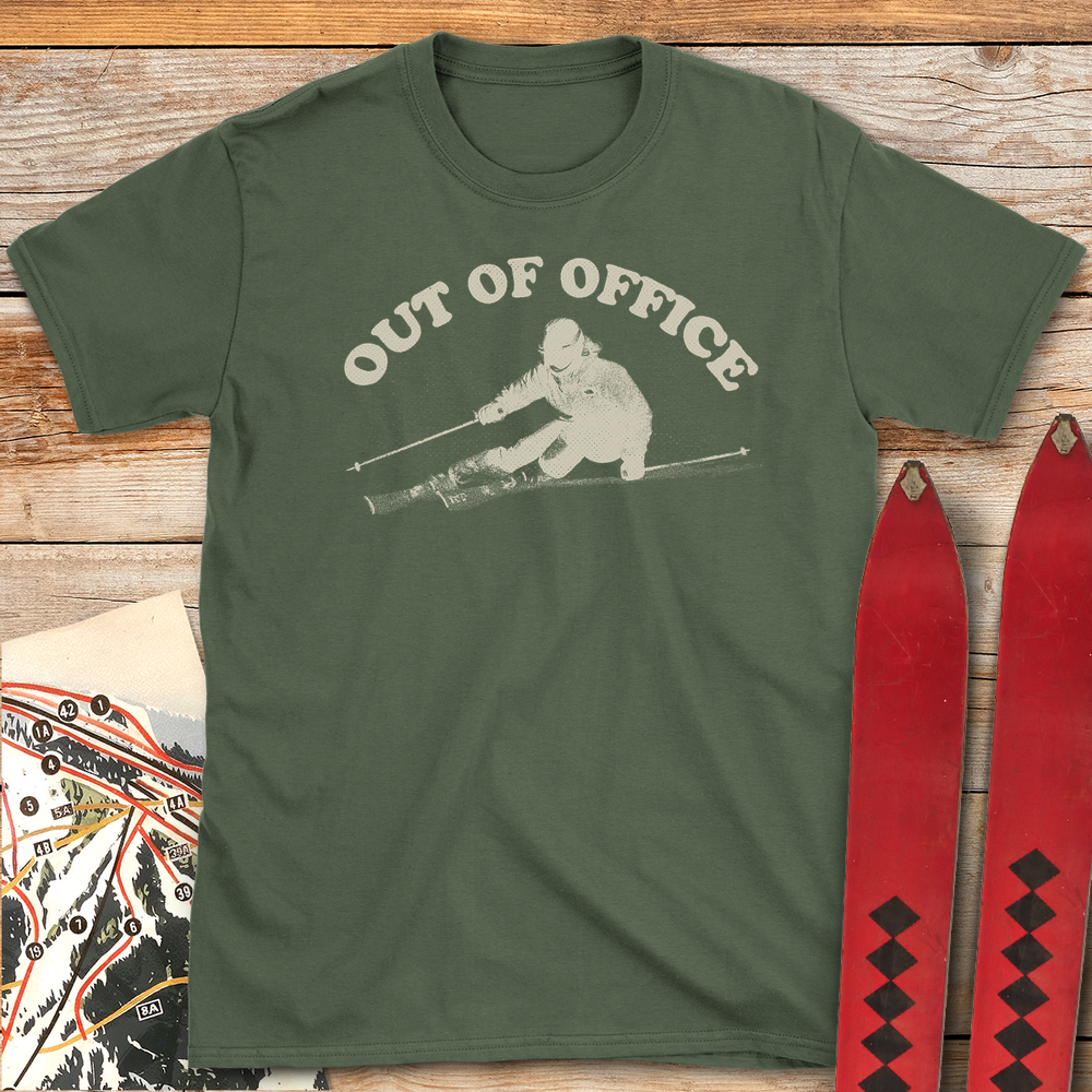 588 Out Of Office White - Military Green