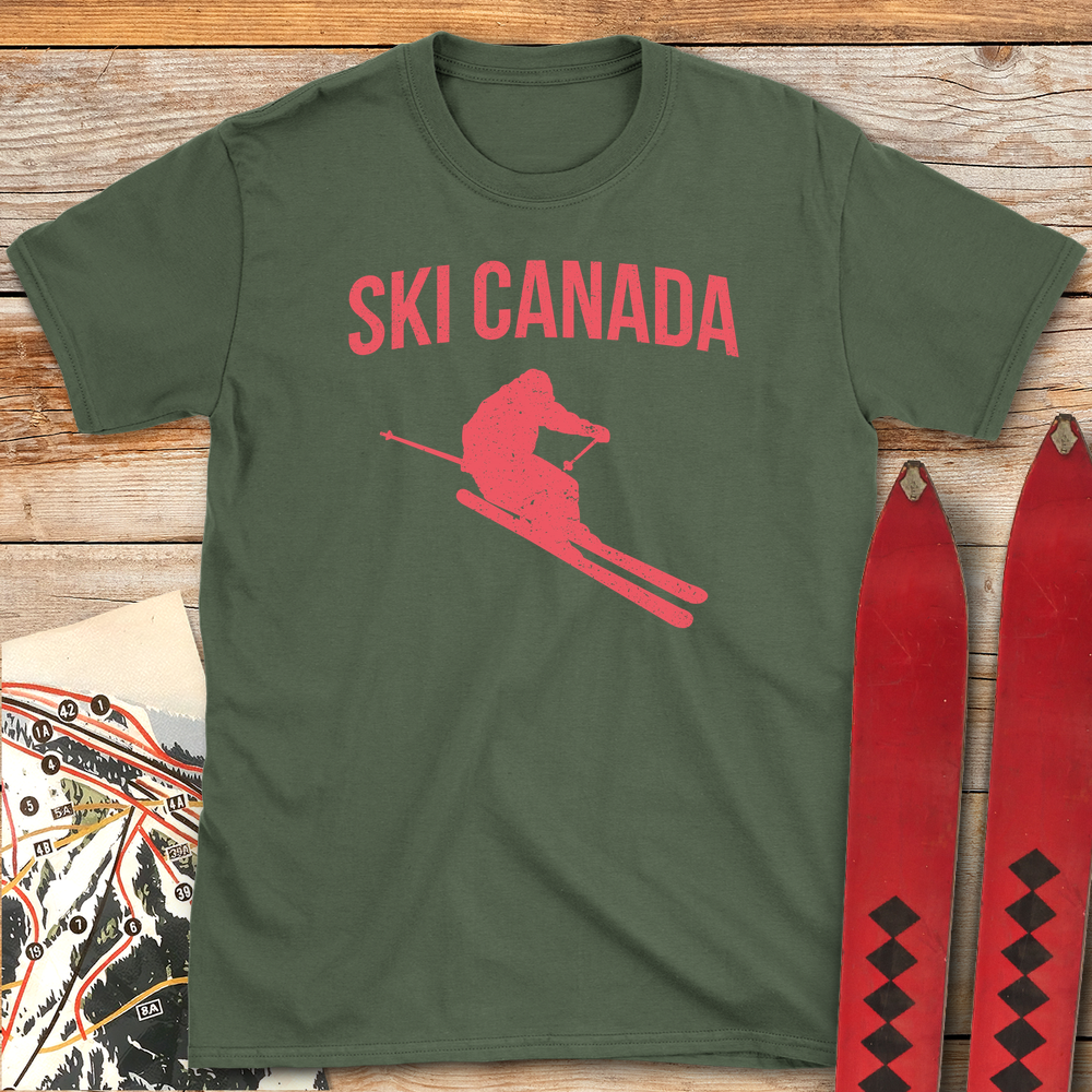 682 Ski Canada White - Military Green
