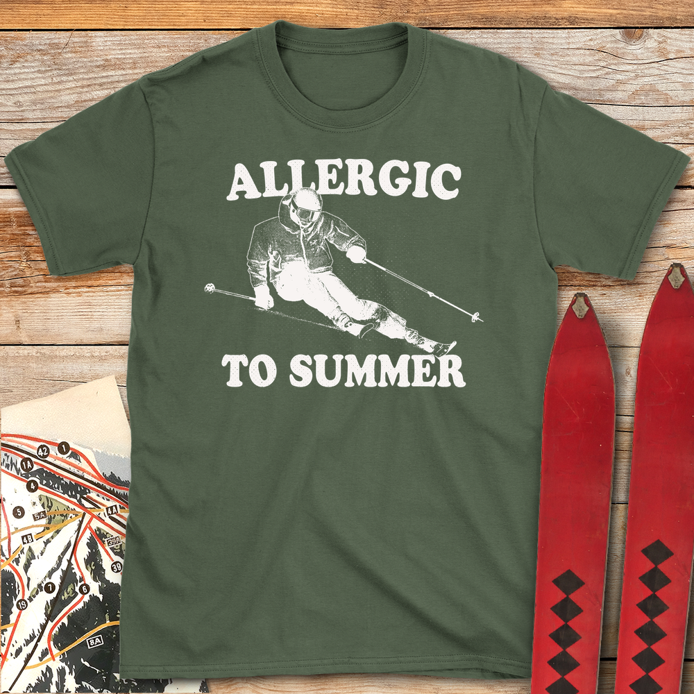 825 Allergic To Summer White - Military Green