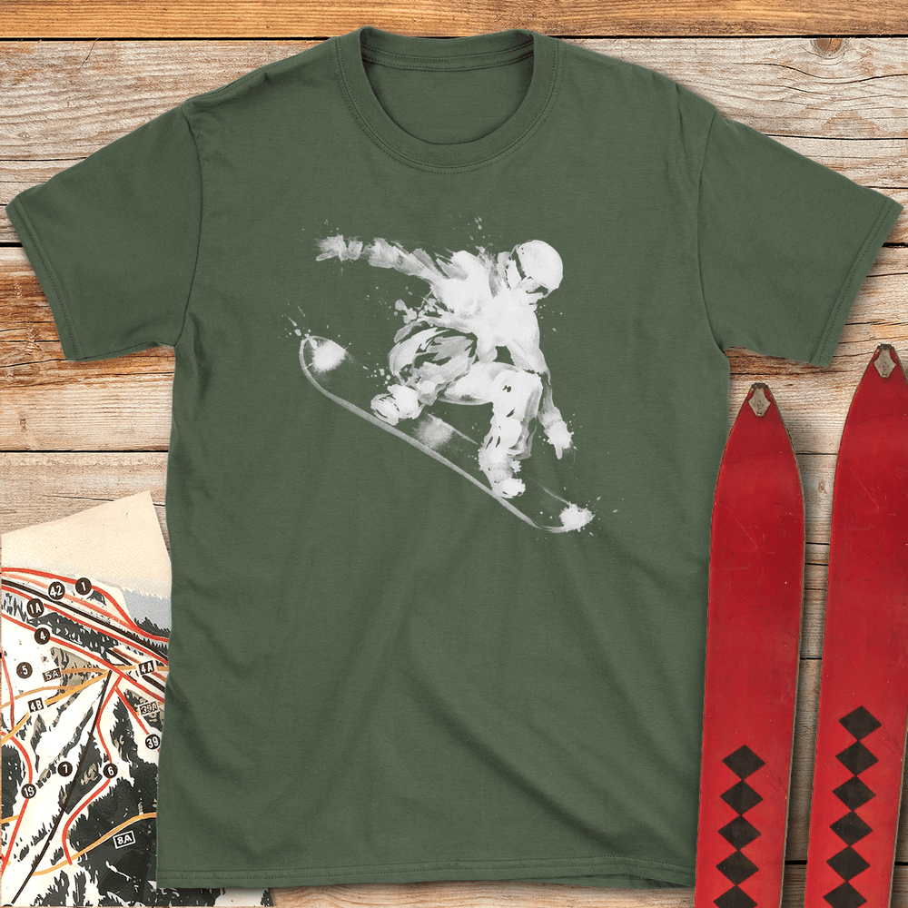 843 Ink Rider White - Military Green