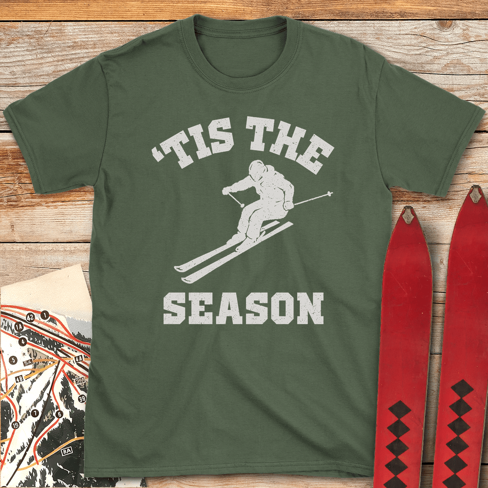 862 Tis The Season White - Military Green