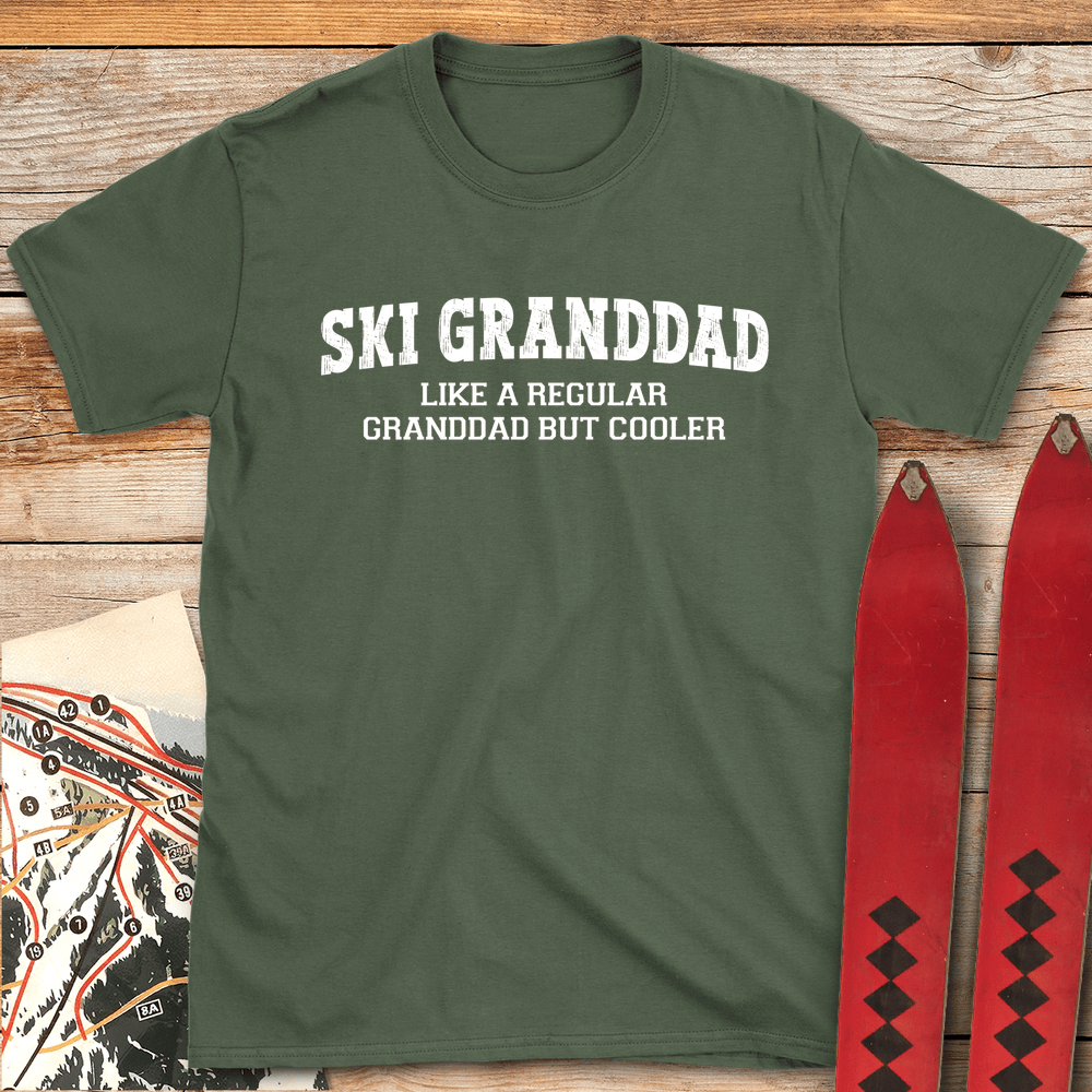 755 Ski Granddad White - Military Green