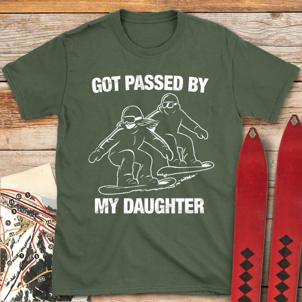 863 Passed By Daughter Snowboard White - Military Green