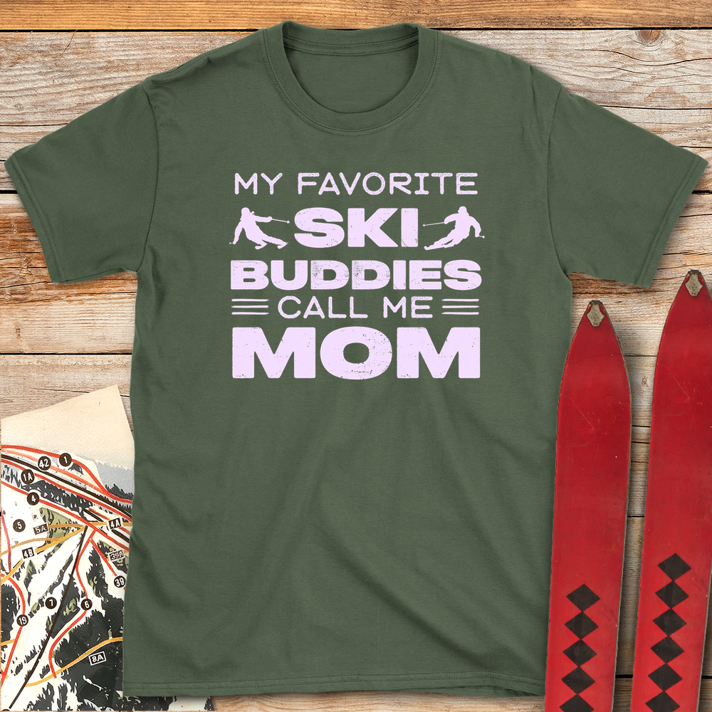 959 Buddy Ski Mom White - Military Green
