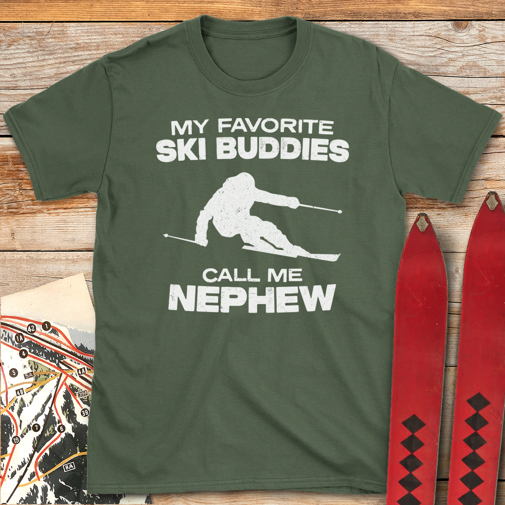 1281 Favorite Buddies Nephew White - Military Green