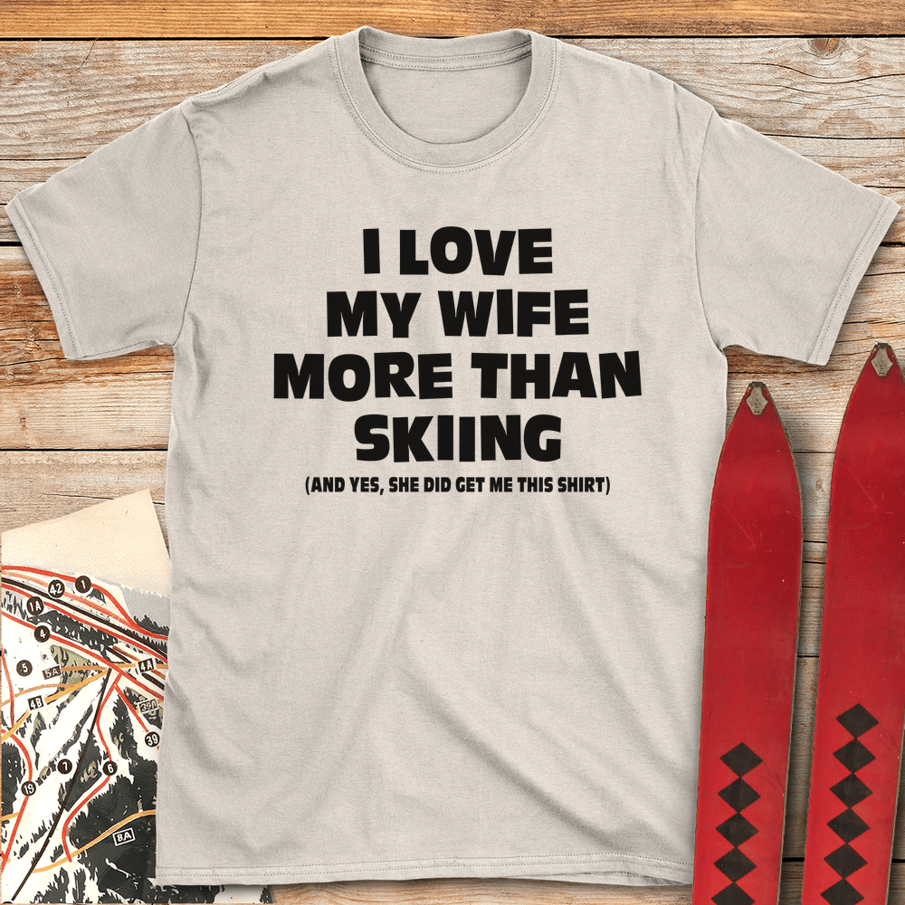 762 Wife Over Skiing White - Natural