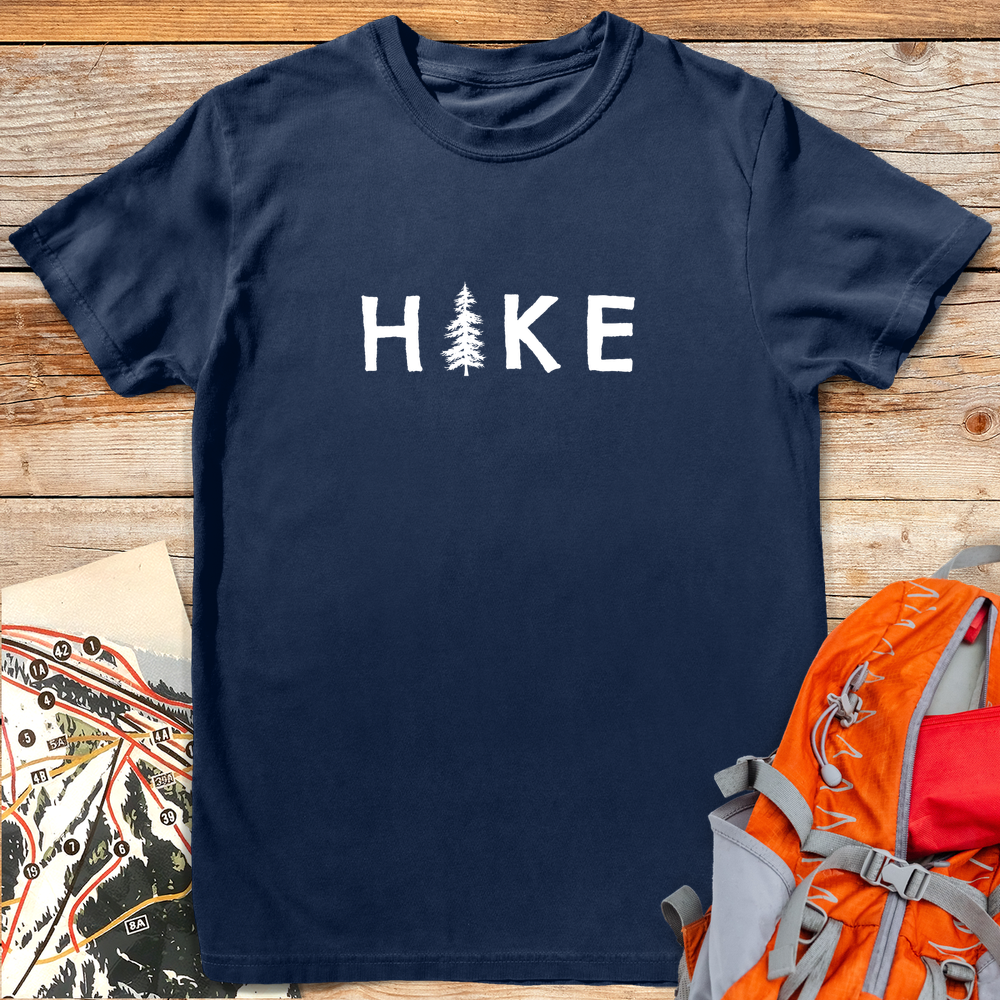 408 Hike Tree White - Navy