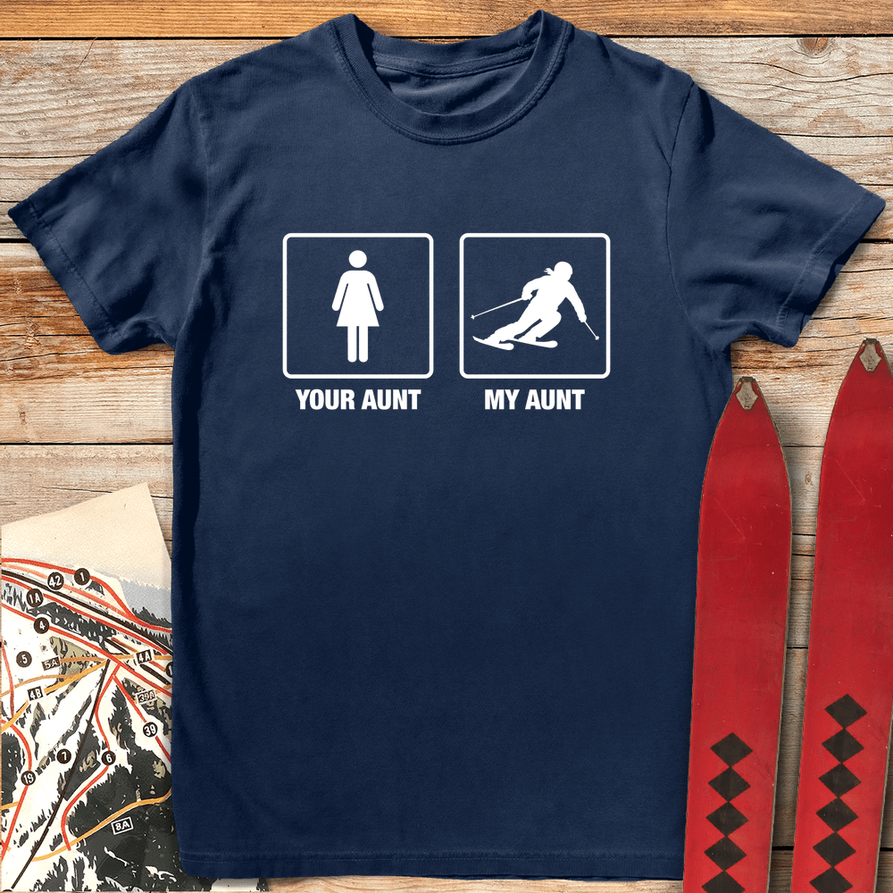 442 Aunt Shreds White - Navy