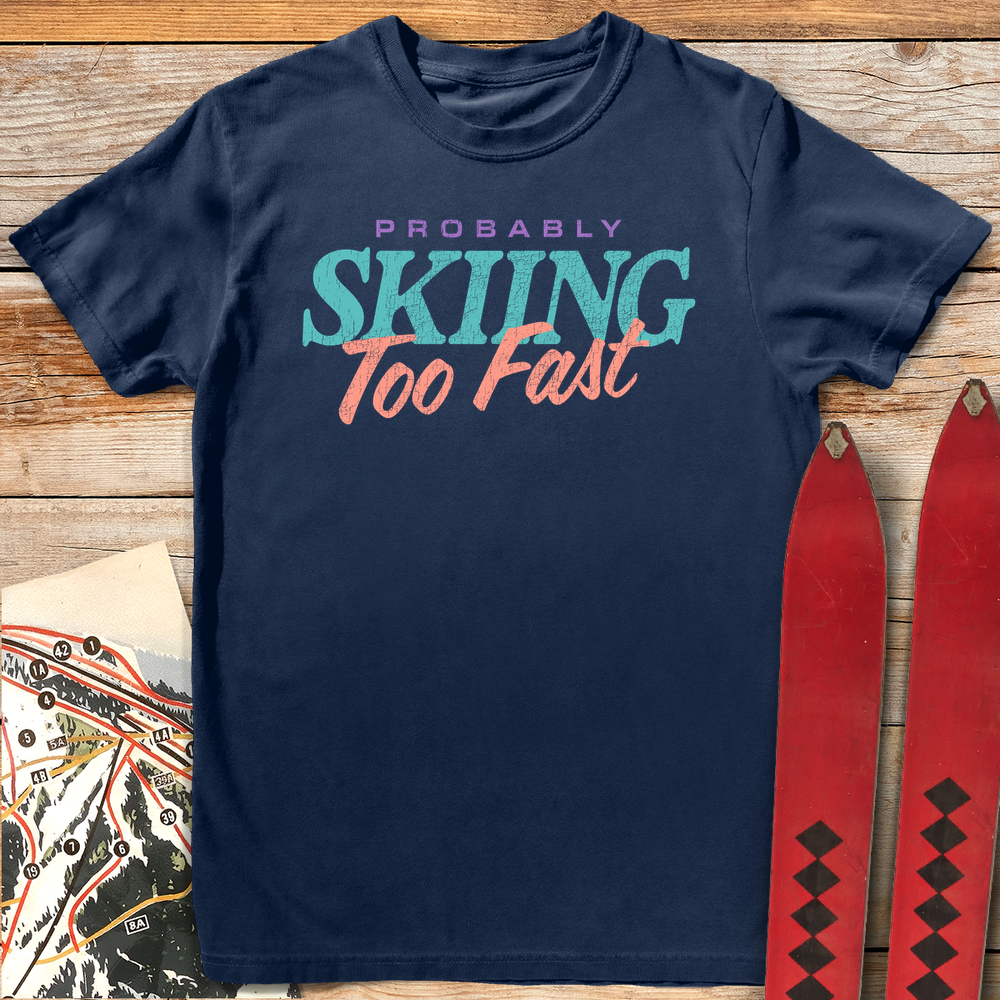 532 Skiing Too Fast - Navy