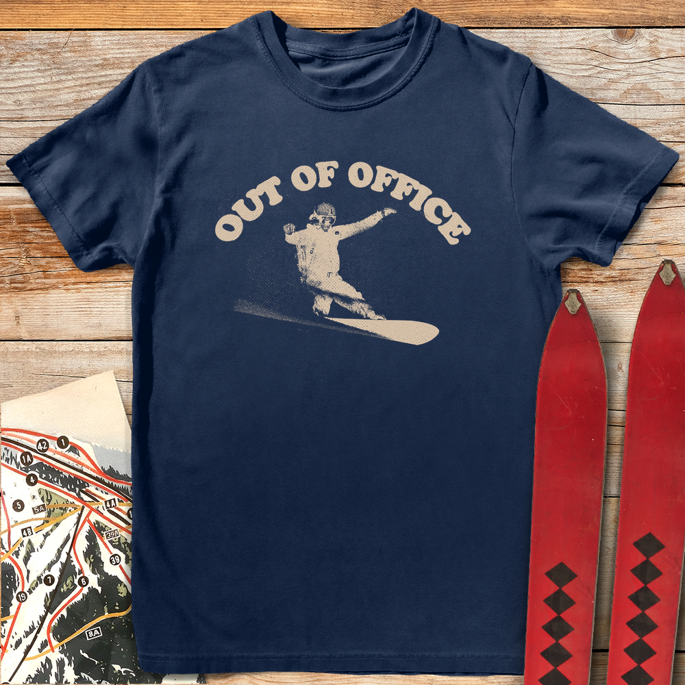 589 Out Of Office Snowboard White - Navy