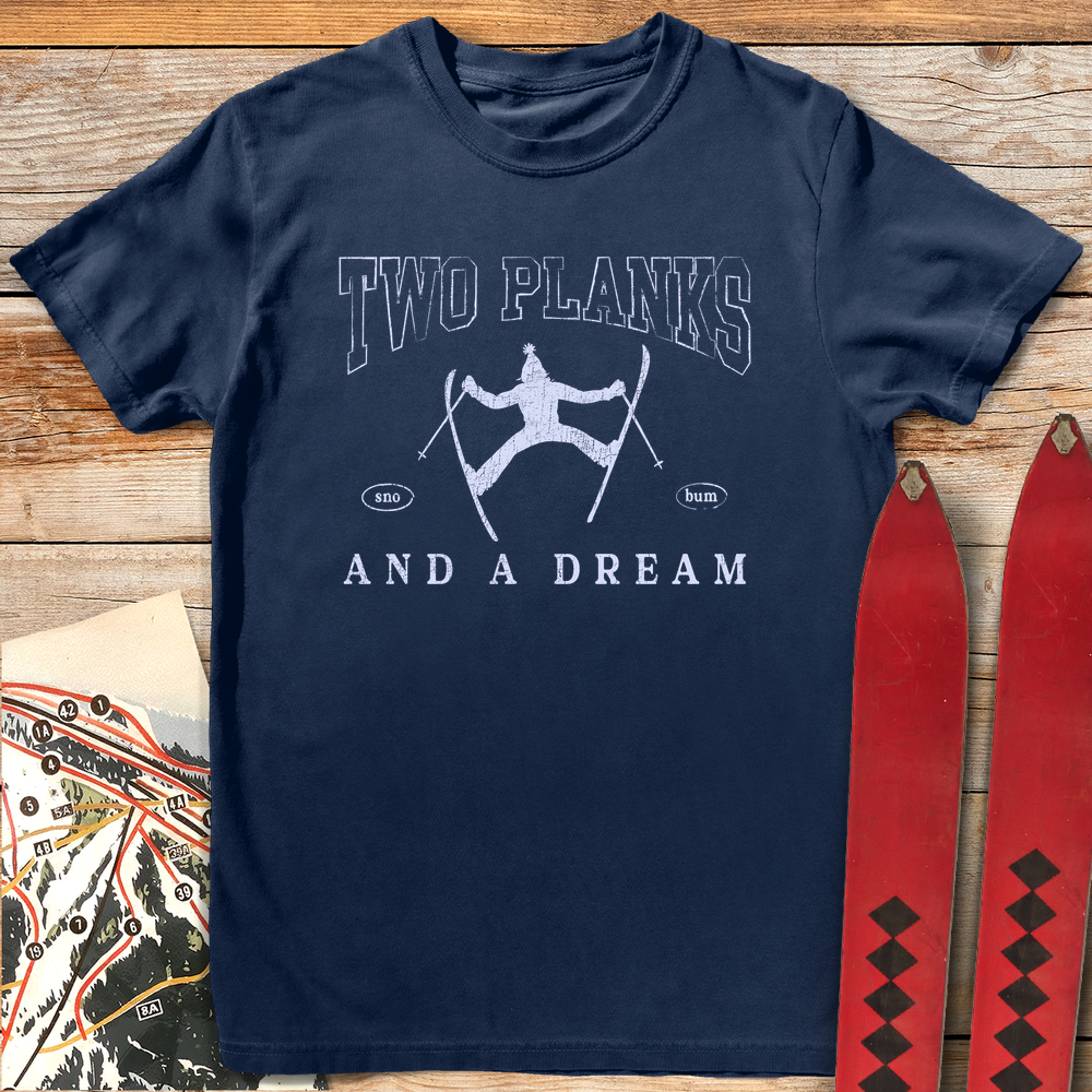 676 Two Plank Dream White - Navy