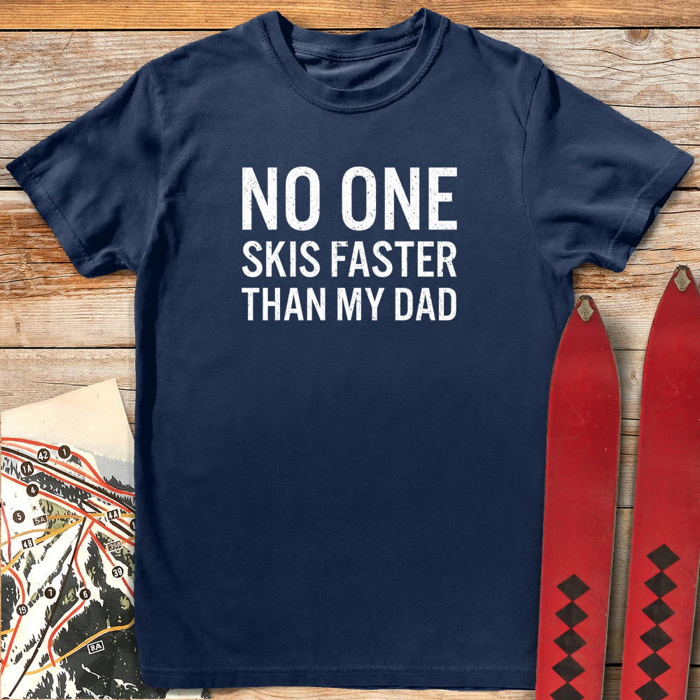 681 Fastest Dad White - Navy