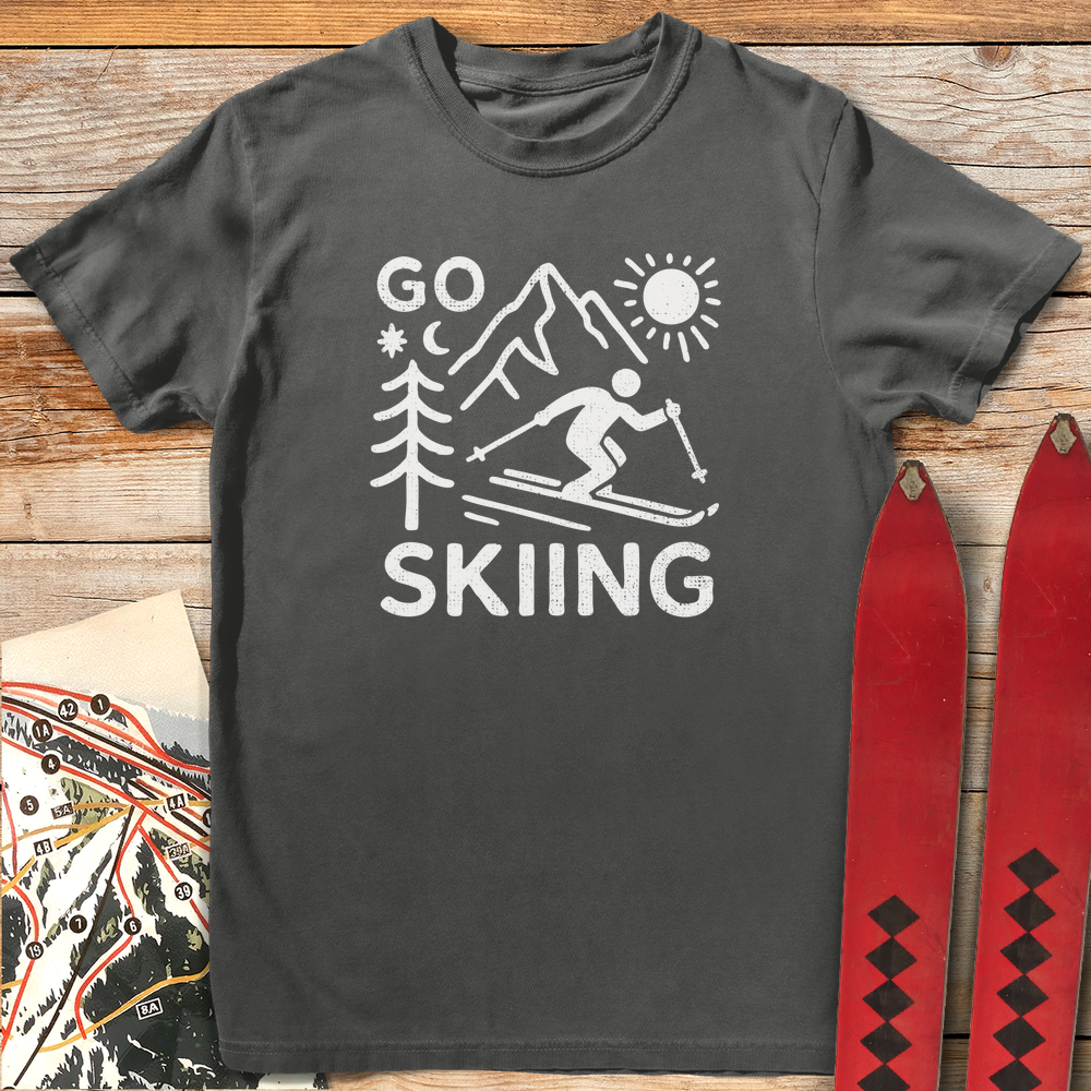 615 Go Skiing White - Pepper