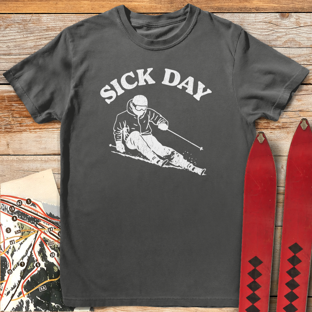 664 Sick Day Skier White - Pepper