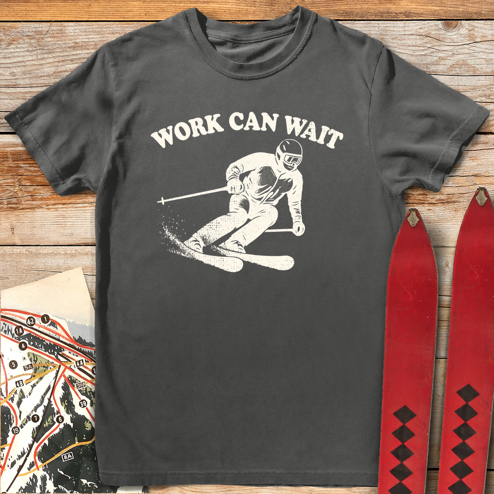 708 Work Can Wait White - Pepper