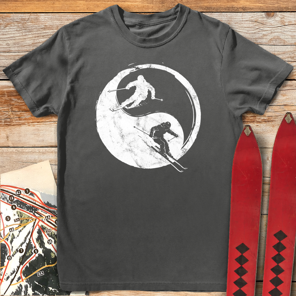 835 Yin Yang Skiers White - Pepper