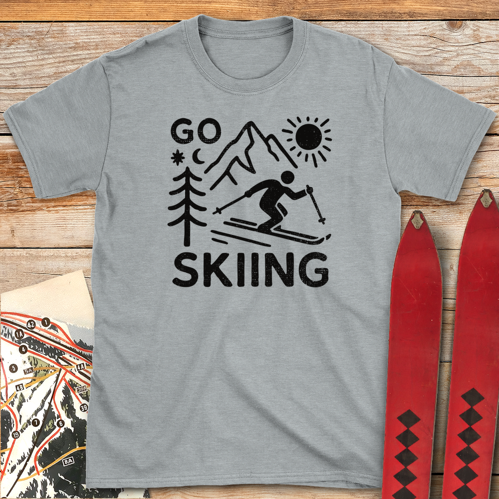 615 Go Skiing White - Sport Grey