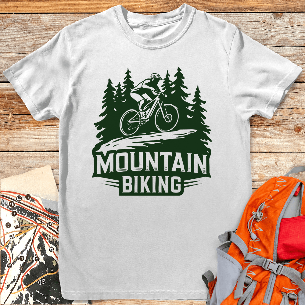 Mountain Biking - White