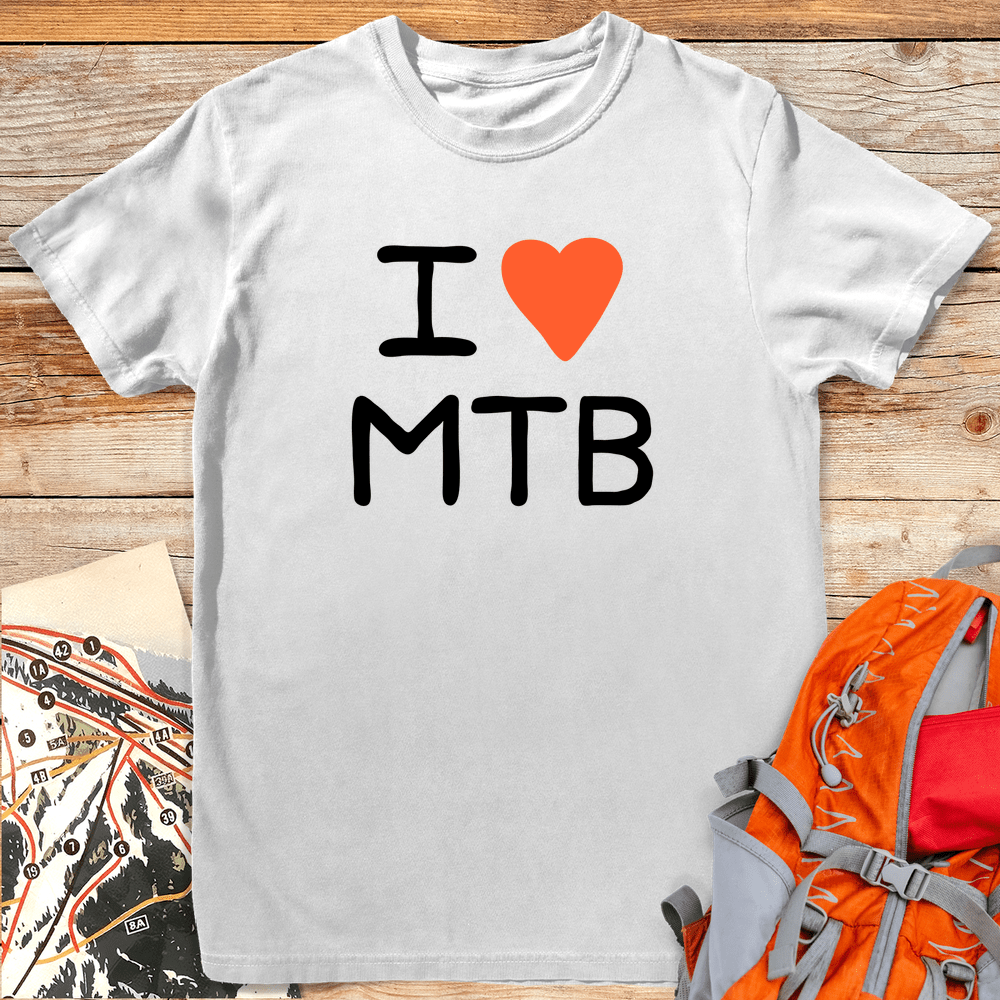 467 I Love MTB - White