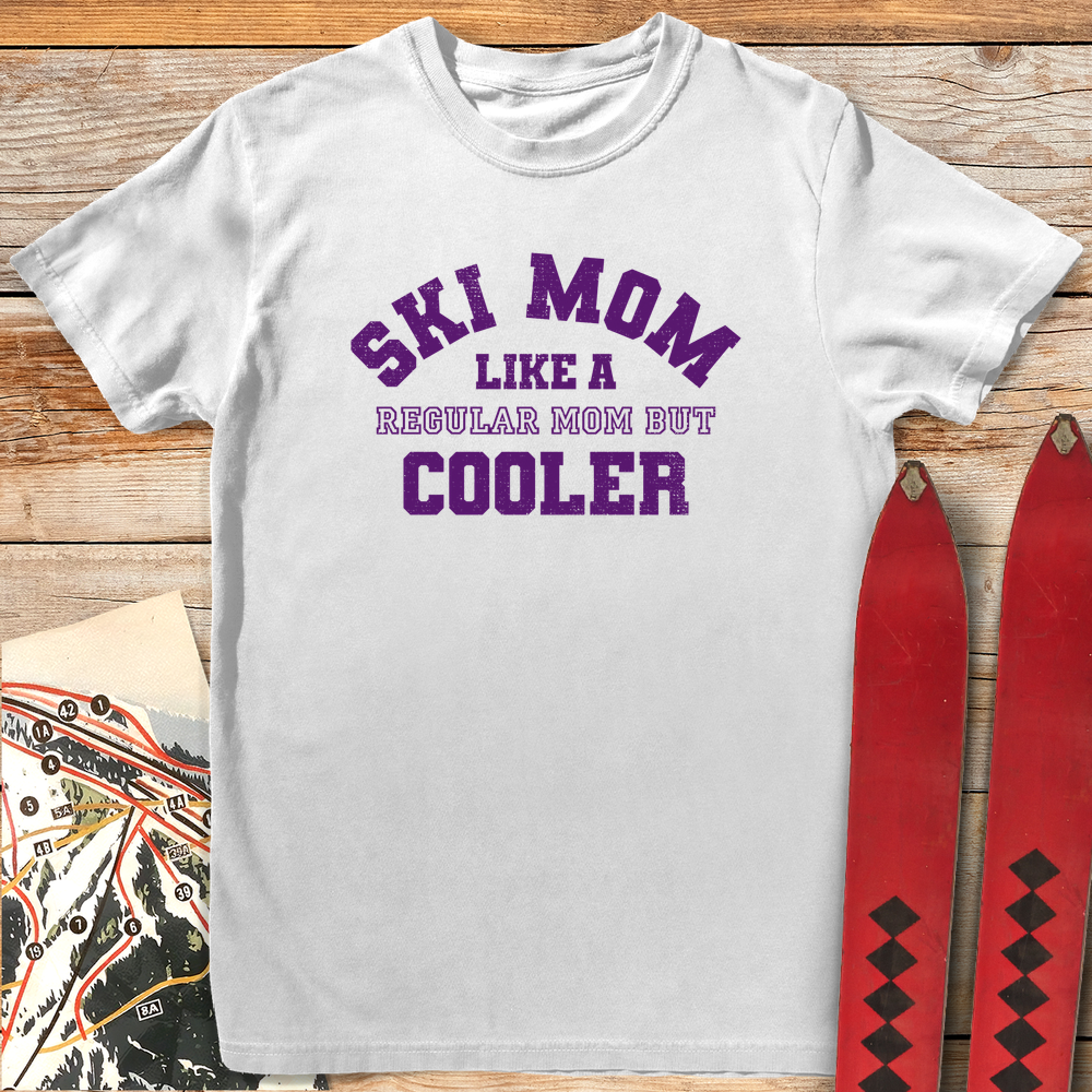 593 Varsity Ski Mom White - White