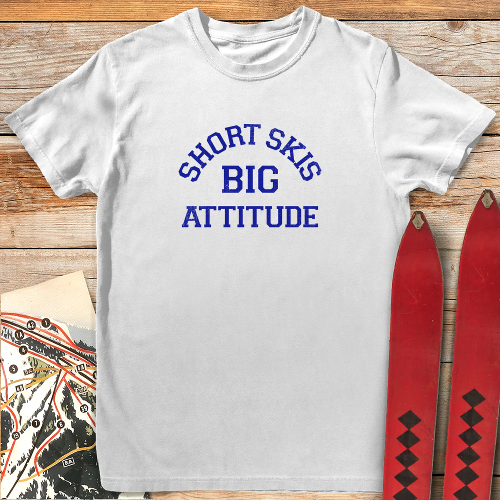 595 Short Skis Big Attitude White - White