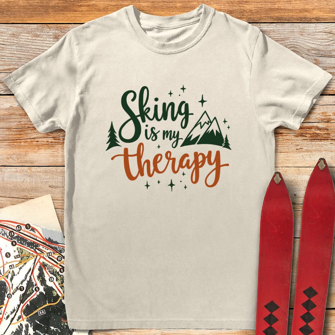 Skiing Is My Therapy T-Shirt